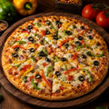 Veg farmhouse pizza