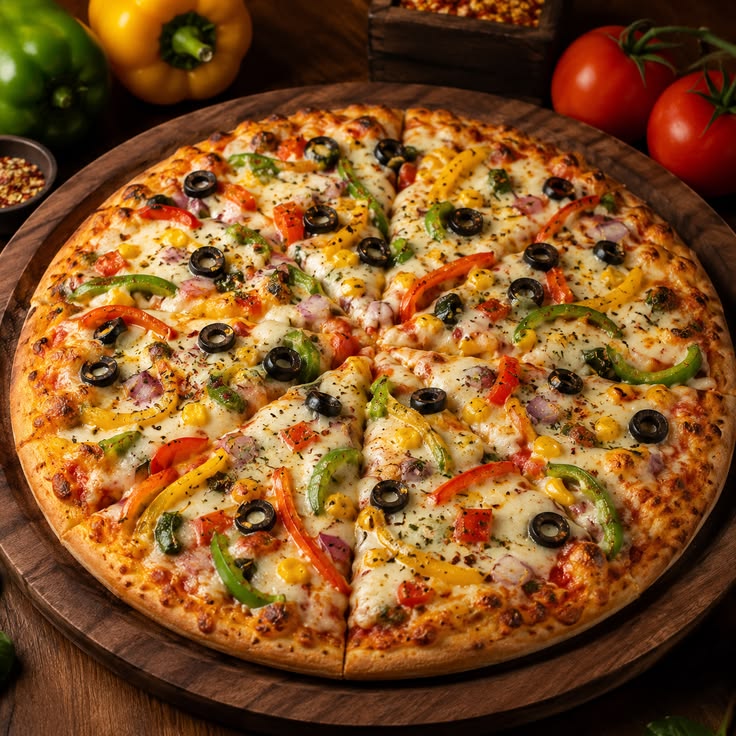 Veg farmhouse pizza