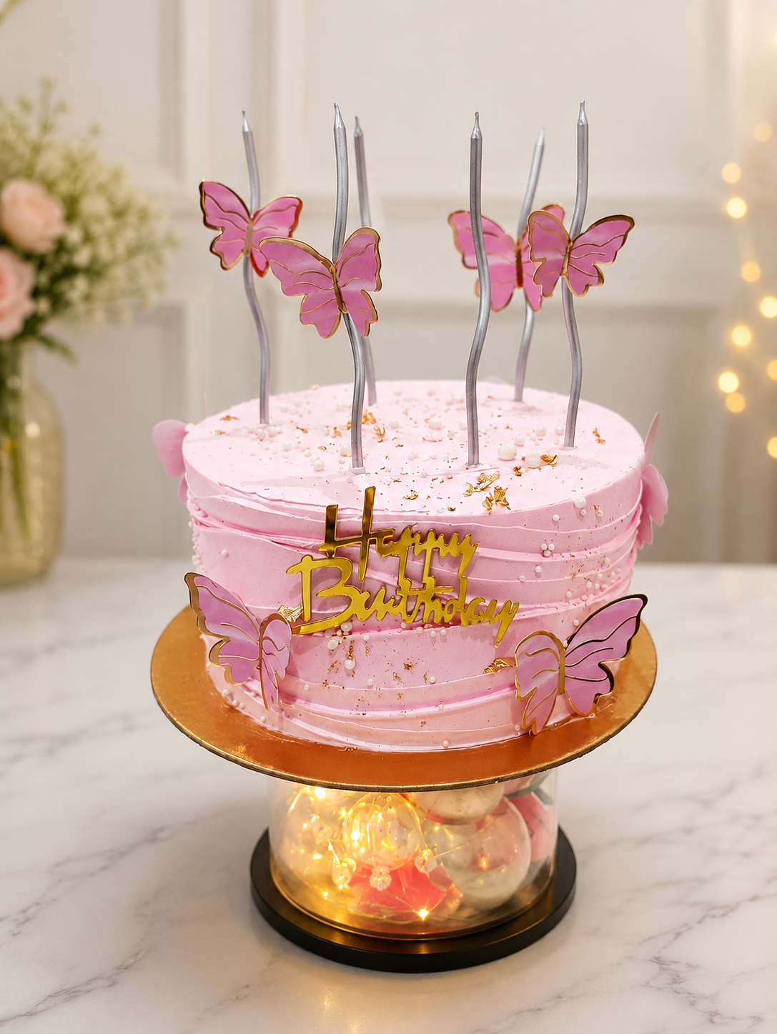Butterfly theme  (with candles)