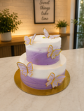 Butterfly theme cake 2 tier